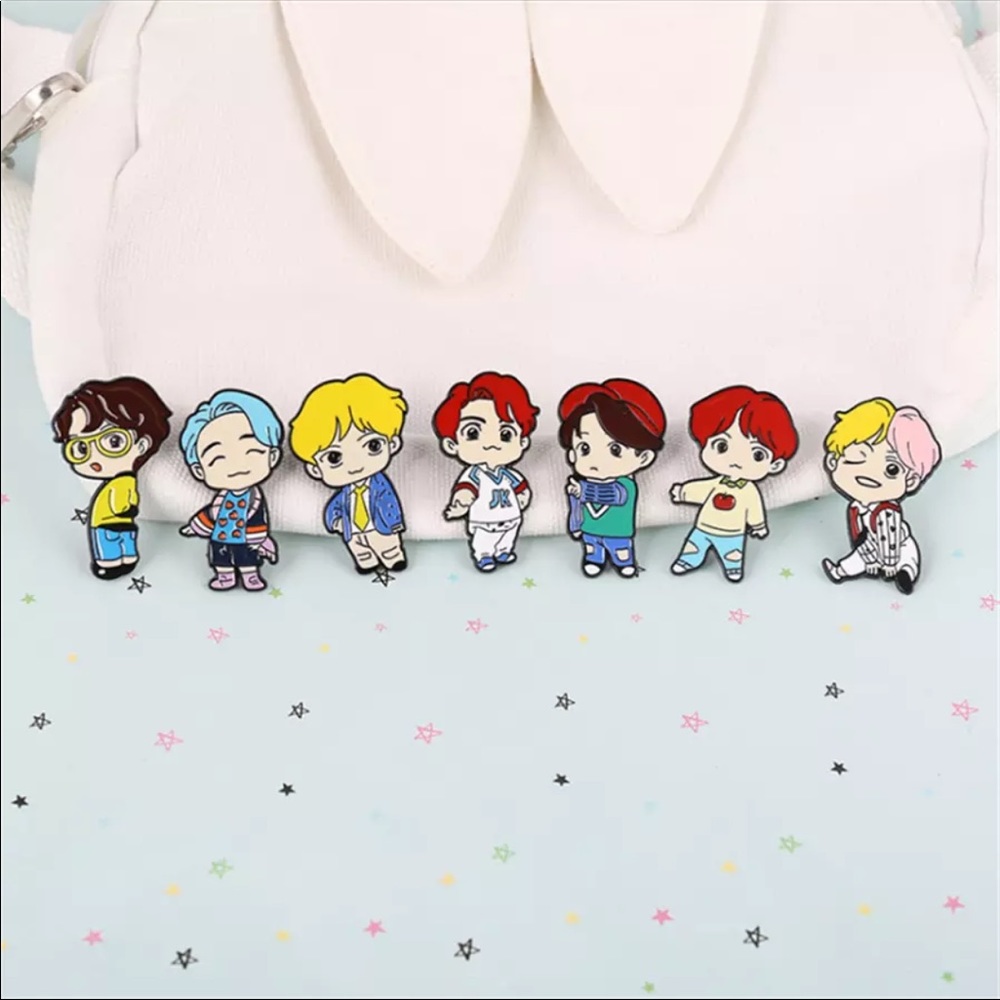 Brand New BTS Enamel Pins